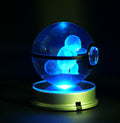 Pokémon Crystal Poké Ball 3D with sky blue light