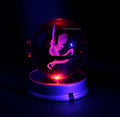 Pokémon Crystal Poké Ball 3D  with pink light 