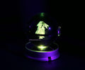Charizard Crystal Poké Ball 3D  with yellow light 