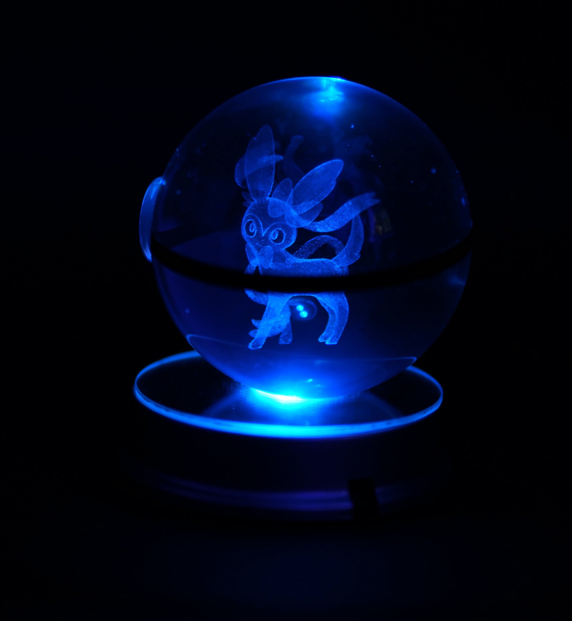  Pokémon Crystal Poké Ball 3D with blue colour 