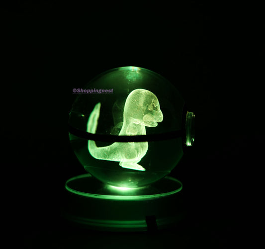  Charmander Crystal Poké Ball with gree light