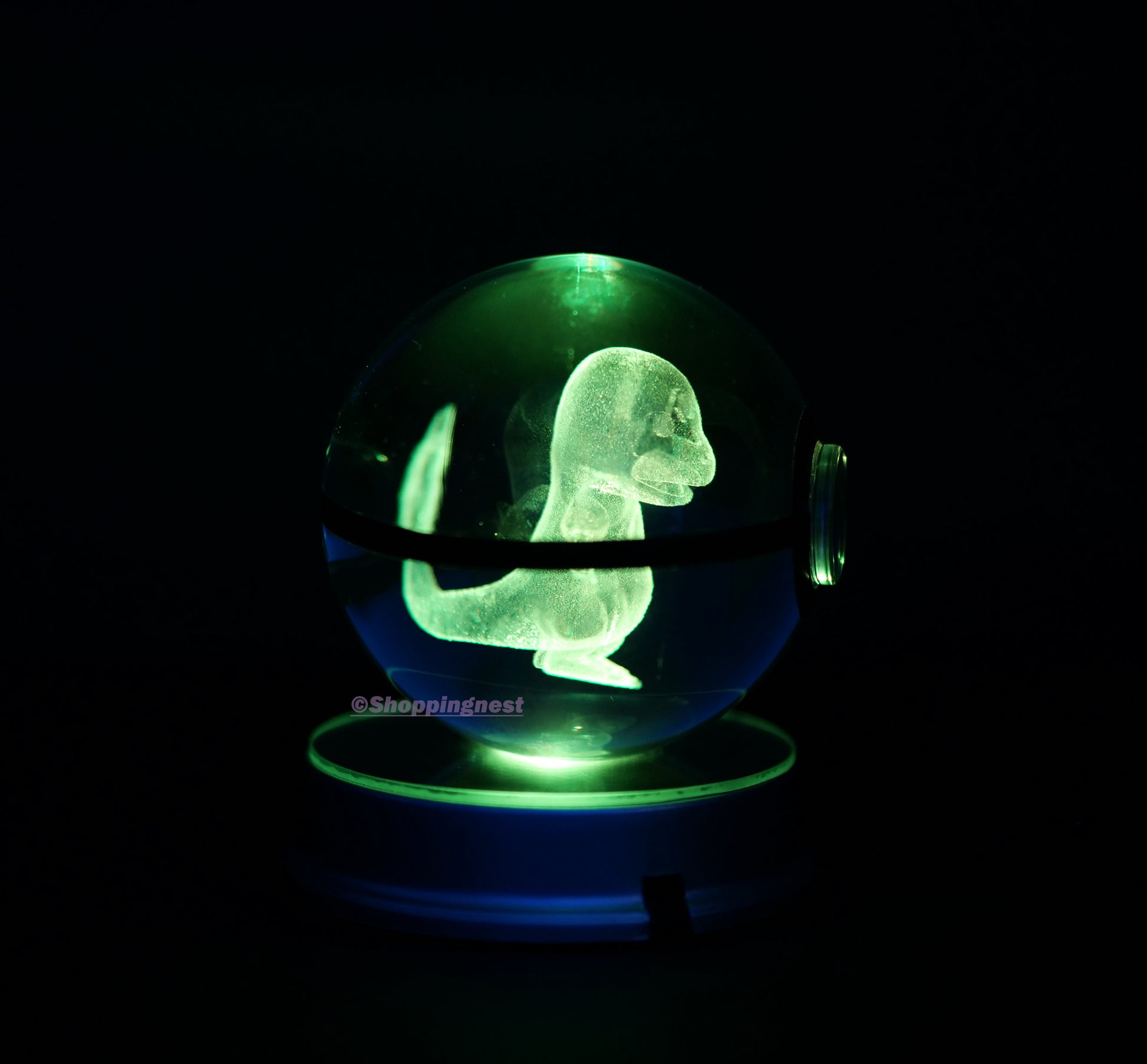  Charmander Crystal Poké Ball with green light