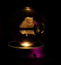 Snorlax Pokémon Crystal Poké Ball 3D with warm light 