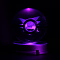 Pokémon Haunter Crystal Poké Ball 3D with blue light 