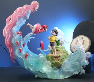 Ponyo on the Cliff by the Sea – Ponyo & Sōsuke Figure (34 cm) |PVC| Studio Ghibli Collectible – ShoppingNest