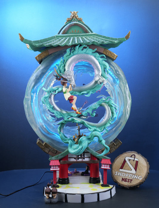 Spirited Away Chihiro FIRST MIAN IMAGE WITH DRAGON IN BLUE LIGHT