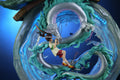 Spirited Away Chihiro person riding a dragon 