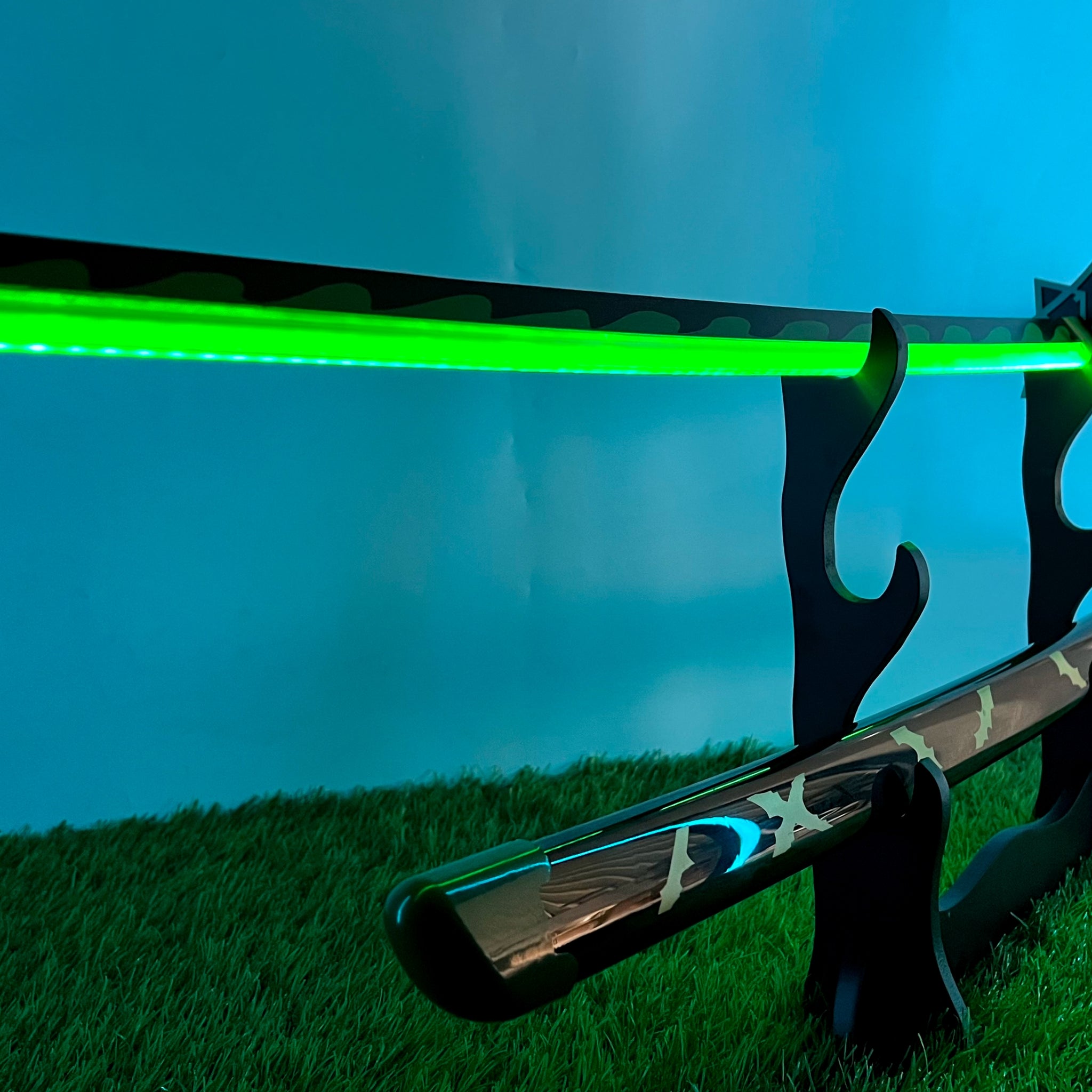 ANIME THEMED LED KATANA | Demon Slayer Sanemi’s Nichirin Sword | Full Tang | 108 CM | Ready Stock | Delivery in 7 Days!