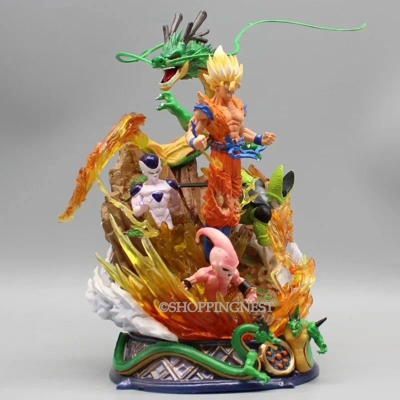 Dragon Ball Son Goku Figure Super Saiyan Action Figurine Cell Shenron Buu Model | 23cm |