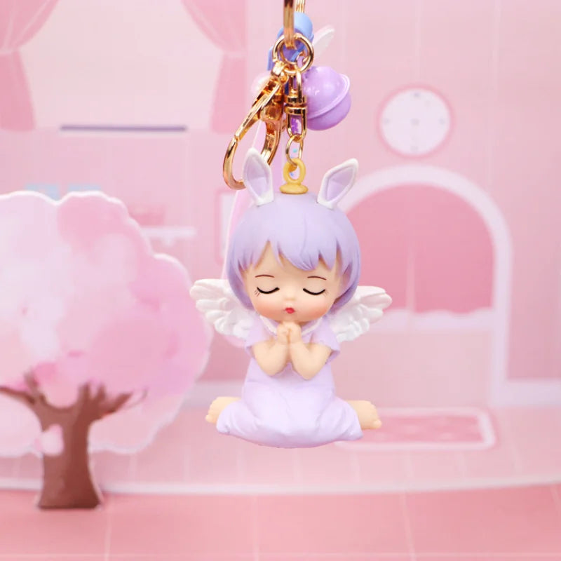 Cute Purple MODEL A Fairy | Premium PVC | Lanyard Keychains |