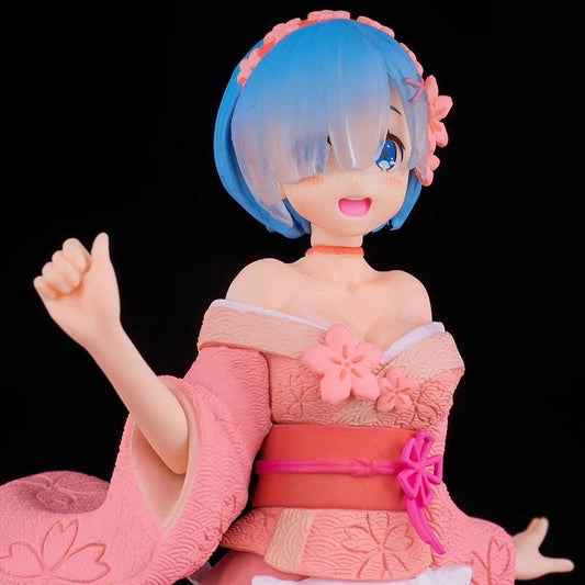 Re Zero Rem Sakura Cherry blossom Precious Action Figure | 23 cms |