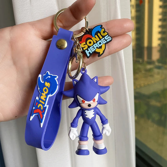 Sonic PURPLE Silicone Keychain - High-Quality 3D Design