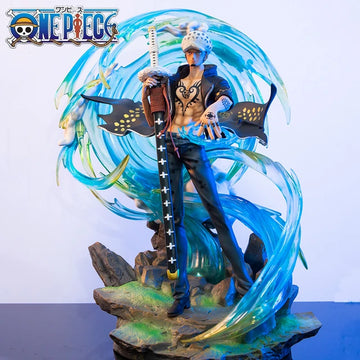 ONE PIECE Anime Figures Trafalgar D Water Law Phantom with Light  | 40 CMS |