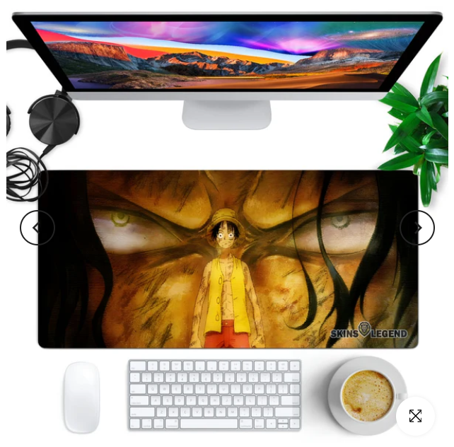 One Piece Luffy Shanks Eyes |700mm x 300mm| Gaming Mouse Pad |