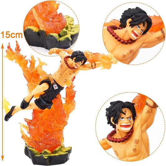 One Piece | Portgas D. Ace Fight Edition Anime Action Figure | 15 Cm |