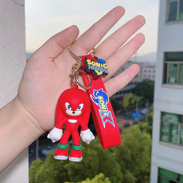 Sonic RED Silicone Keychain - High-Quality 3D Design