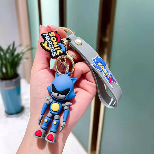 Sonic ROBOT Silicone Keychain - High-Quality 3D Design