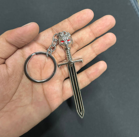 Game of Thrones Valyrian Steel Sword Metal Keychain | GOT Collectible Keyring