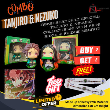 Nezuko & Tanjiro Kamado Anime Action Figures – Sibling Bond Collection