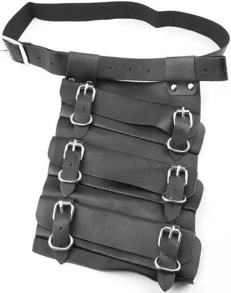 Triple Katana Holder Leather Belt | Samurai Sword Waist Holster | Adjustable Cosplay Accessory