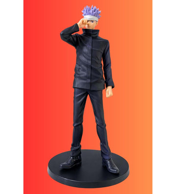 Jujutsu Kaisen |PVC| Satoru Gojo Model B Action Figure Black Outfit | Anime Collectible Statue | 20 cm