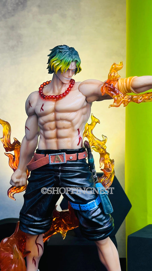 One Piece Ace Anime Action Figure for Collection Decoration Model Toys | 25cm |