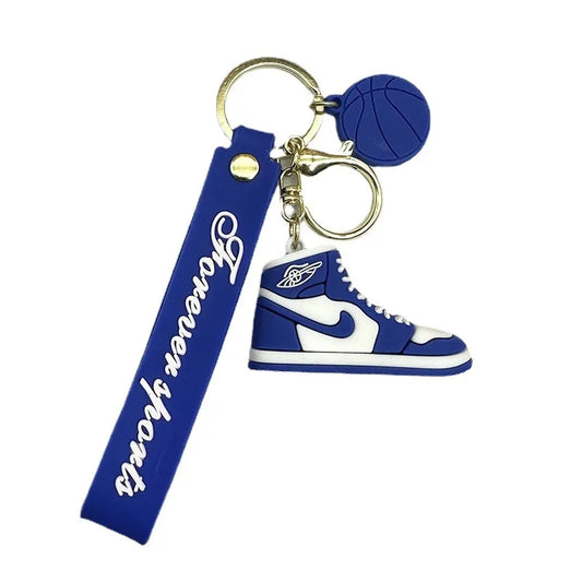 Nike Sneaker BLUE Silicone Lanyard Keychains - Stylish