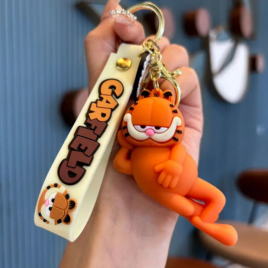 Garfield  | 3D Lanyard Keychain | Silicone