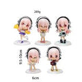 SUPERSONICO Action Figure Toys Super Sonico Working Set Model Collection Swimsuit Suit Chassis Decoration - SIZE


