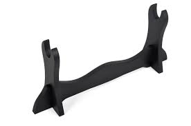 Katana Premium finish wooden single layered Black Stand | Deattachable