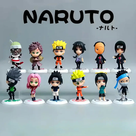 Naruto Akatsuki & Killer Bee Small Set of 6 Action Figures | PVC Anime Collectibles by ShoppingNest