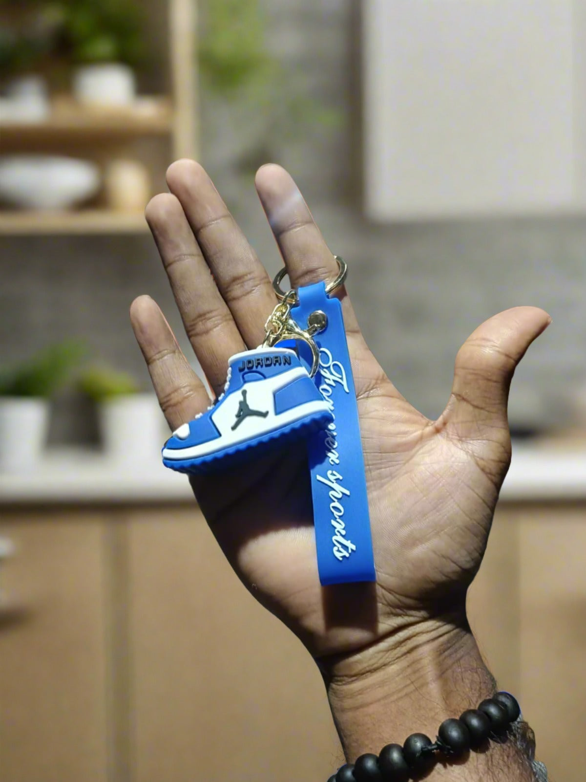 | Nike Jordan BLUE Shoes | Silicone Lanyard Keychains |