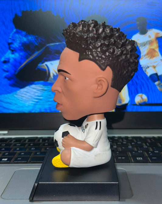Vinícius Júnior Real Madrid |PVC| Bobblehead Figurine | Football Player Collectible Desk Figure