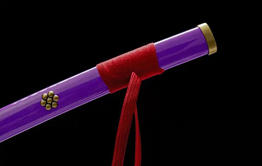 One Piece Rorono Zoro Yama Enma Purple Wooden Blade Katana for Cosplay | 105 CMS |