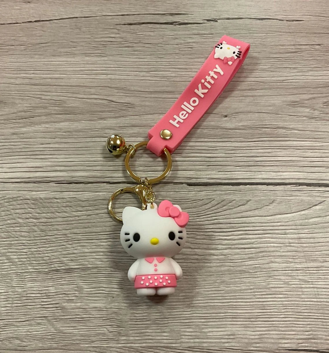 Hello Kitty Pink Model D | 3D Lanyard Keychain | Silicone