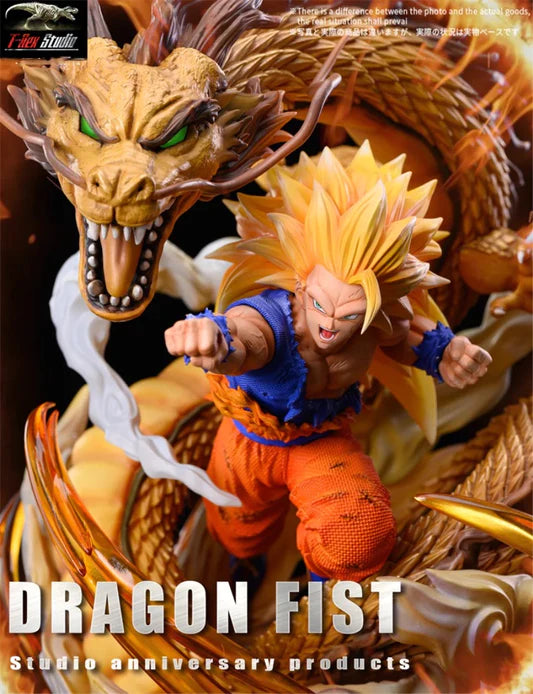 Dragon Ball Z | Son Goku SSJ3 With Dragon Anime Action Figure | DRAGON FIST | 25 Cms |