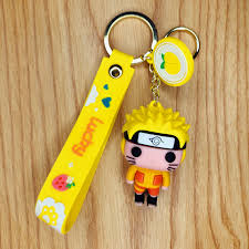 Naruto |PVC| Big Face Anime 3D Lanyard Keychain Collectible Accessory