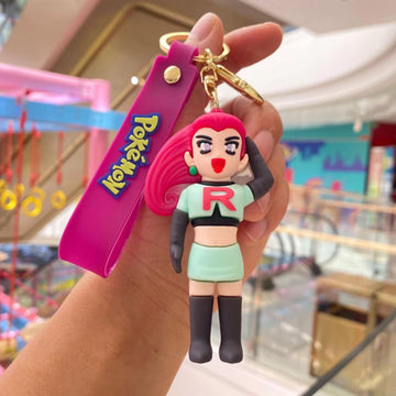 Cute 3D jessie Silicone Keychain | Hook N Lanyard | 15 CM|