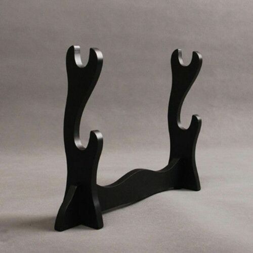 Katana Premium finish wooden 2 layered Black Stand | Deattachable