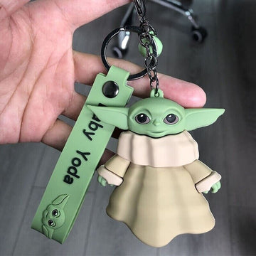 Baby Yoda son | 3D Lanyard Keychain | Durable