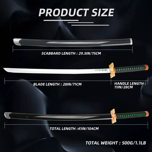 Demon Slayer Muchiro Tokito LED Katana | 108 Cms | Rechargeable | Mist Hashira |