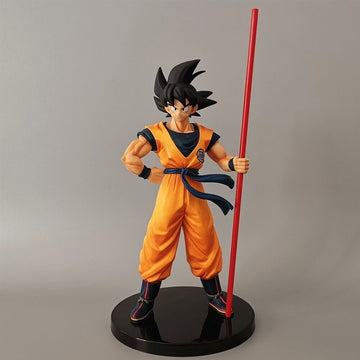 Dragon BAll Z Goku With Stick in Hand Standing Action Figurine | 24 Cm |