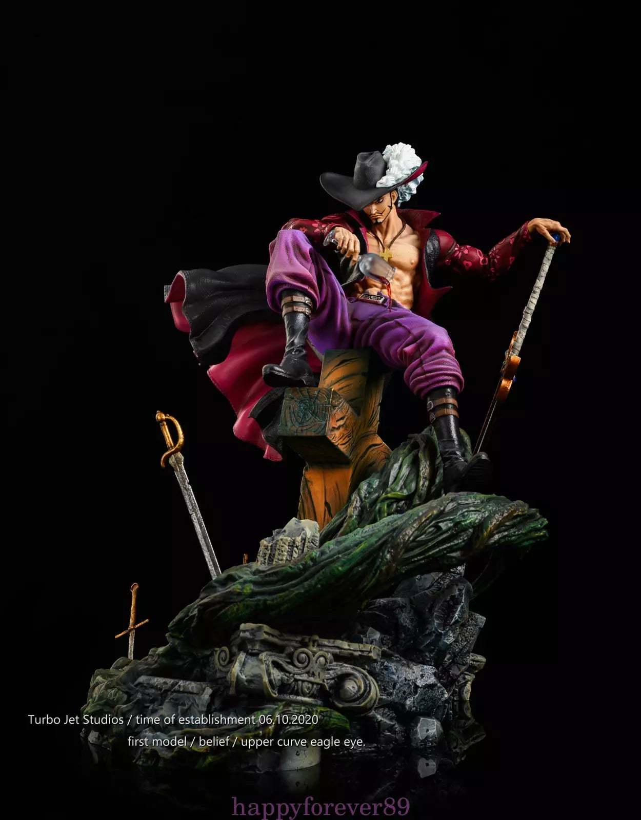 Action Figure Dracule Mihawk - One Piece | 38 CM | Premium Figure