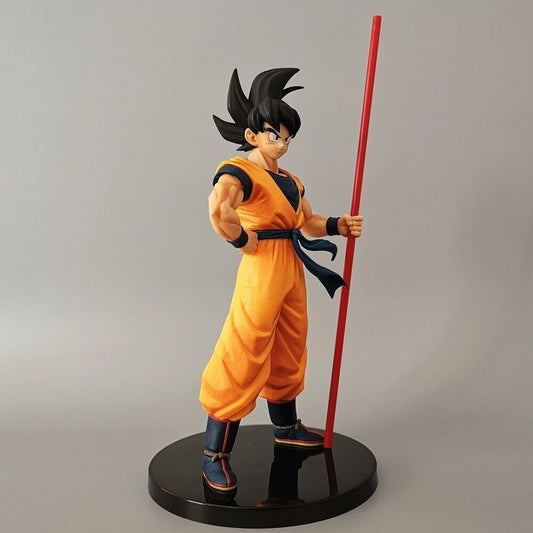 Dragon BAll Z Goku With Stick in Hand Standing Action Figurine | 24 Cm |