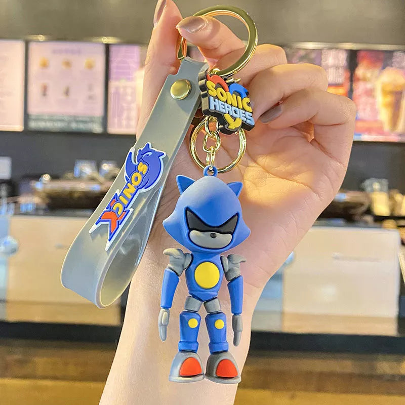 Sonic ROBOT Silicone Keychain - High-Quality 3D Design