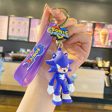 Sonic PURPLE Silicone Keychain - High-Quality 3D Design