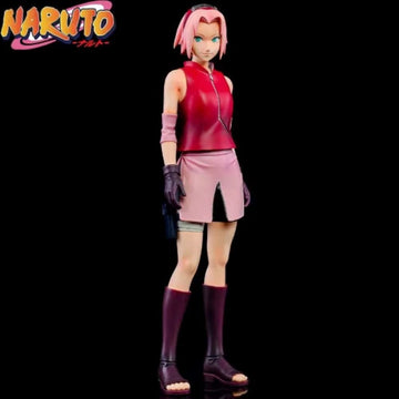 Na-ruto Anime Sakura Haruno Action Figure Cute Pose | 27 CM |