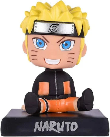 Naruto Uzumaki Anime Bobblehead With Mobile Holder For CarS | 13.5 CMS |
