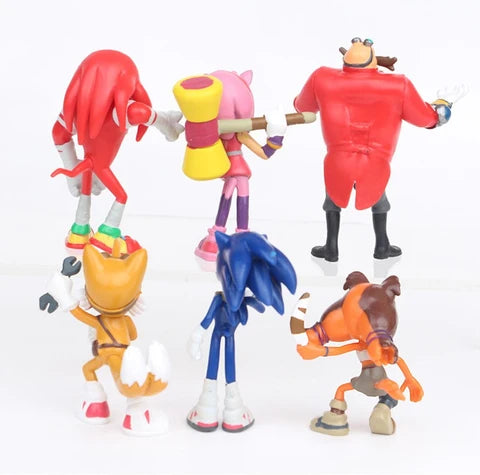 Sonic The Hedgehog Toy Figure Set (6 Pcs | 5–7 cm) |PVC| Collectible Action Figures by ShoppingNest