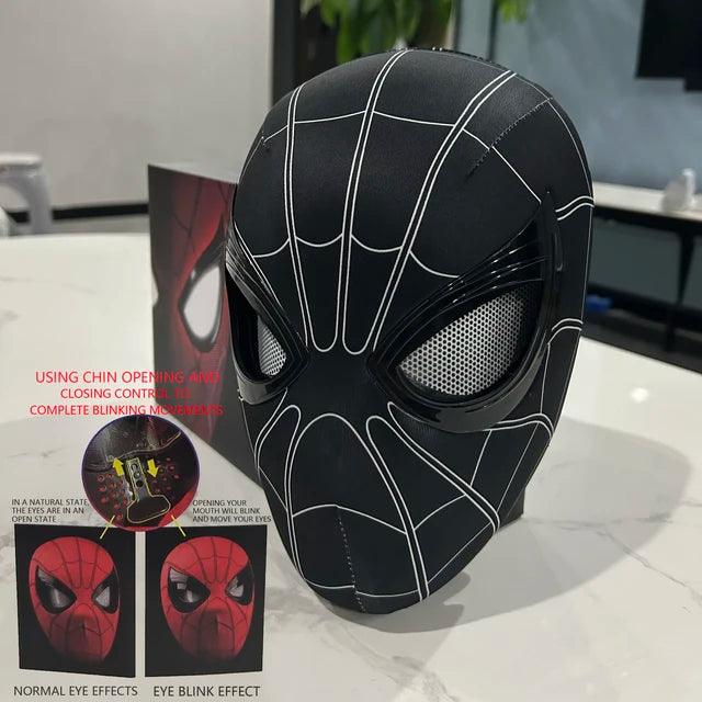 Spider-Man BLACK Mask |Cosplay, Adjustable Eyes | Elastic Breathable Material, Unisex (Copy)